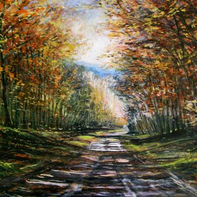 chemin en automne