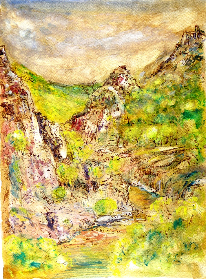 l'ardeche pres du pont du diable