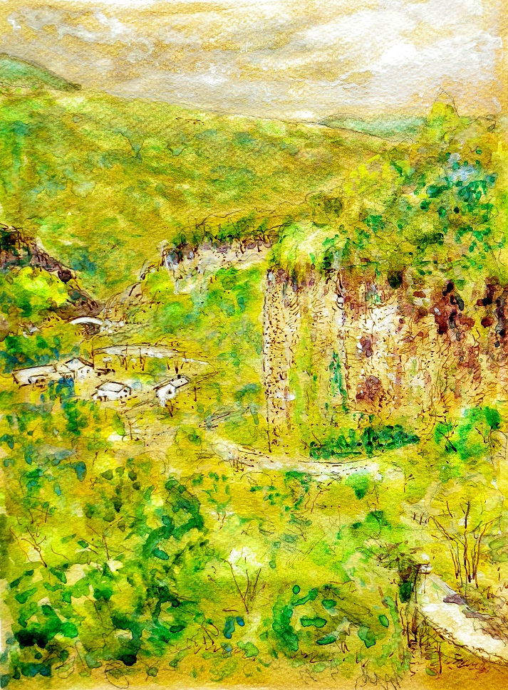 vue sur les orgues basaltique